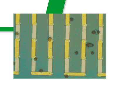 Linear magnetic sensor array with magnetic microparticles